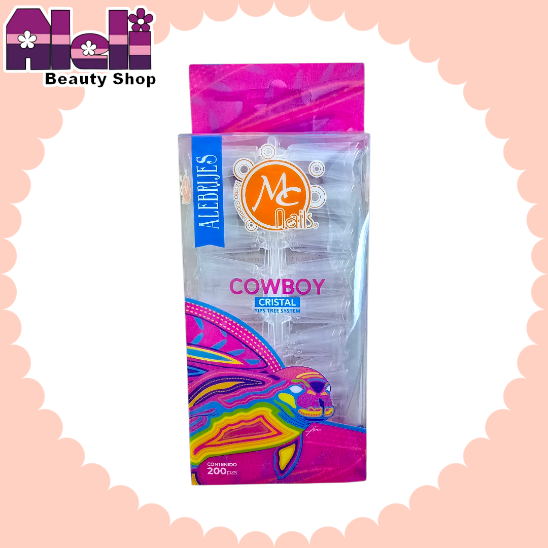 Caja 200 uñas cowboy cristal Mc