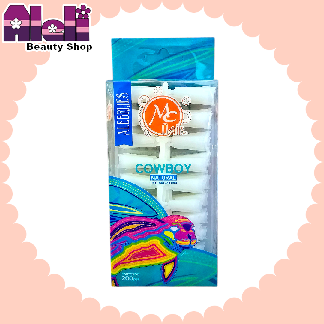 Caja 200 uñas cowboy natural Mc