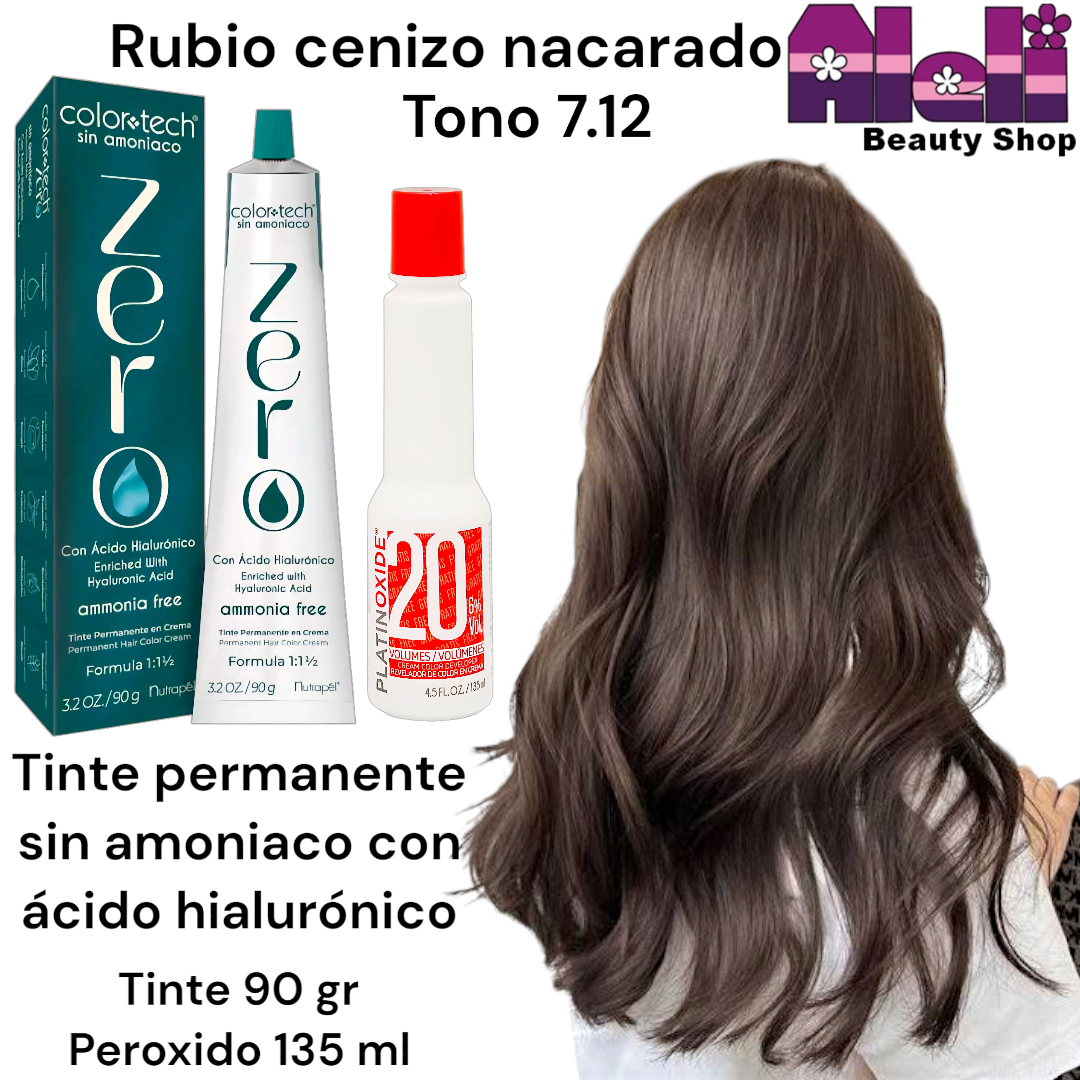 Tinte Zero #7.12 con peroxido