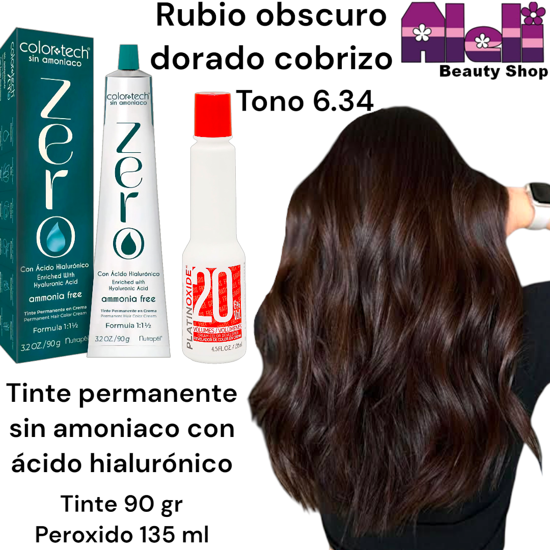 Tinte Zero #6.34 con peroxido