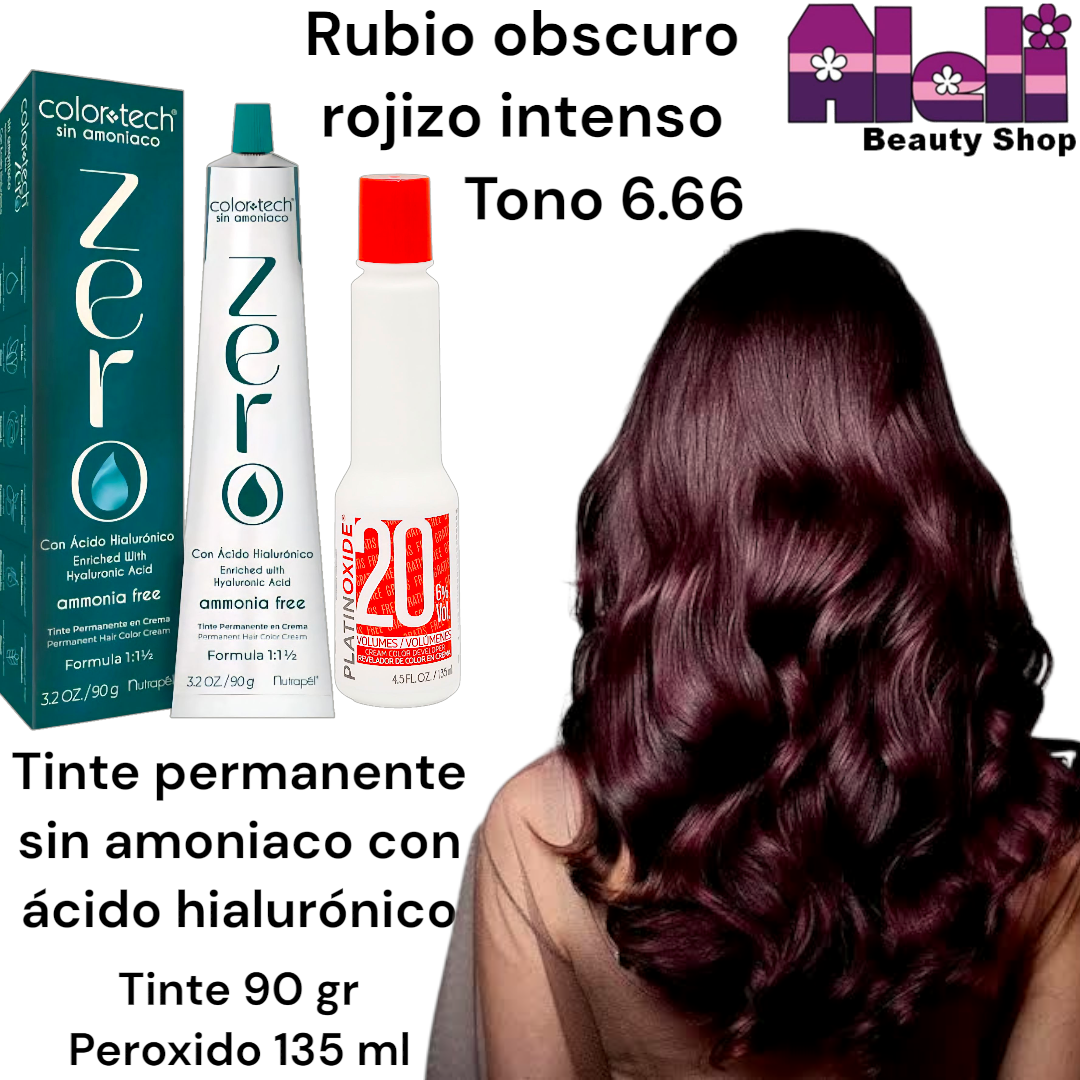 Tinte Zero #6.66 con peroxido