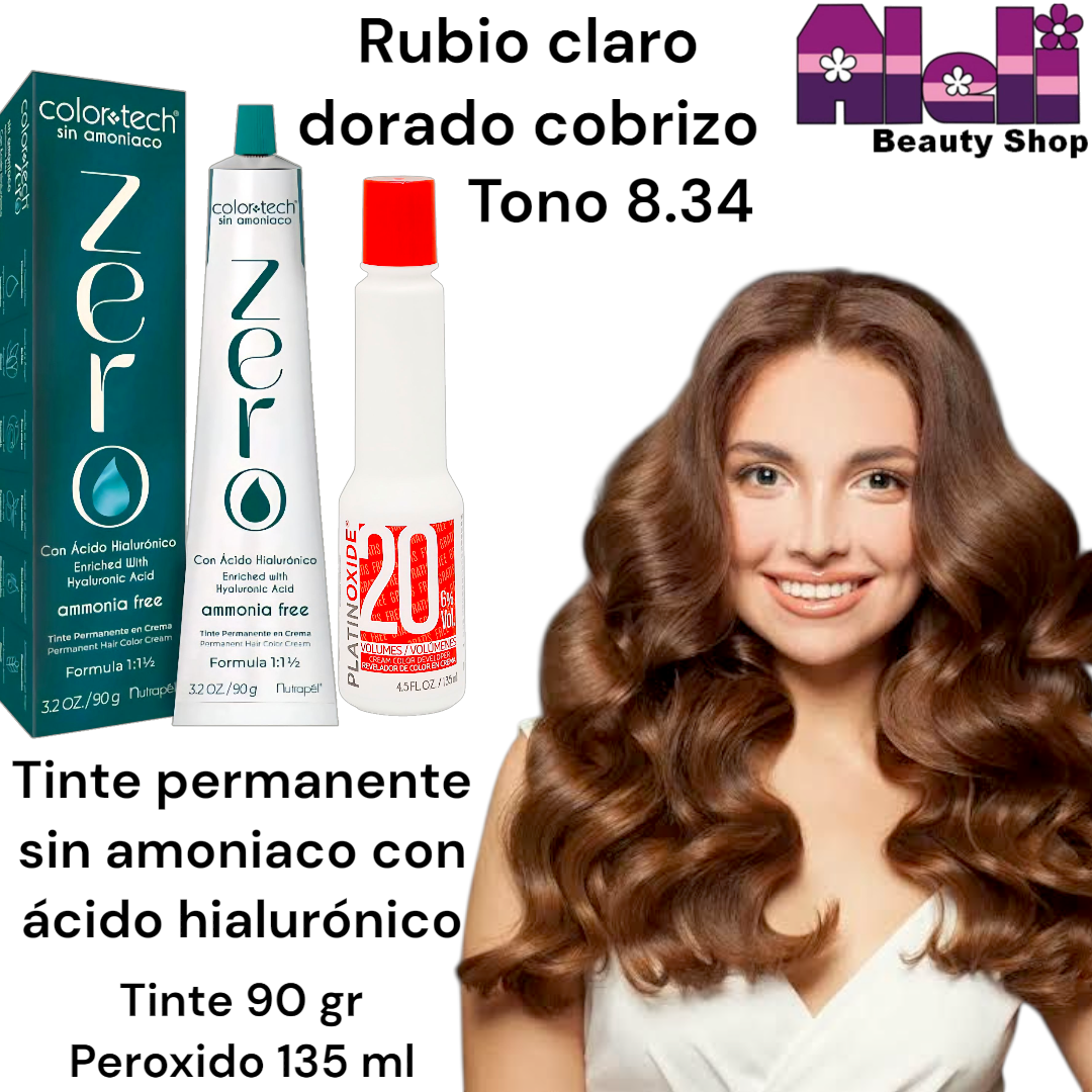 Tinte Zero #8.34 con peroxido