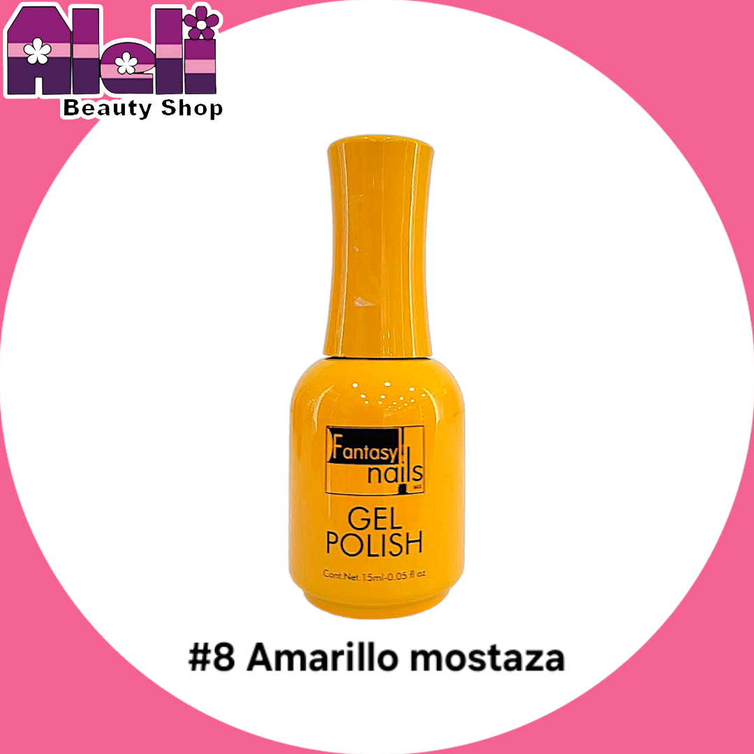 Gel UV #08 amarillo mostaza Fantasy