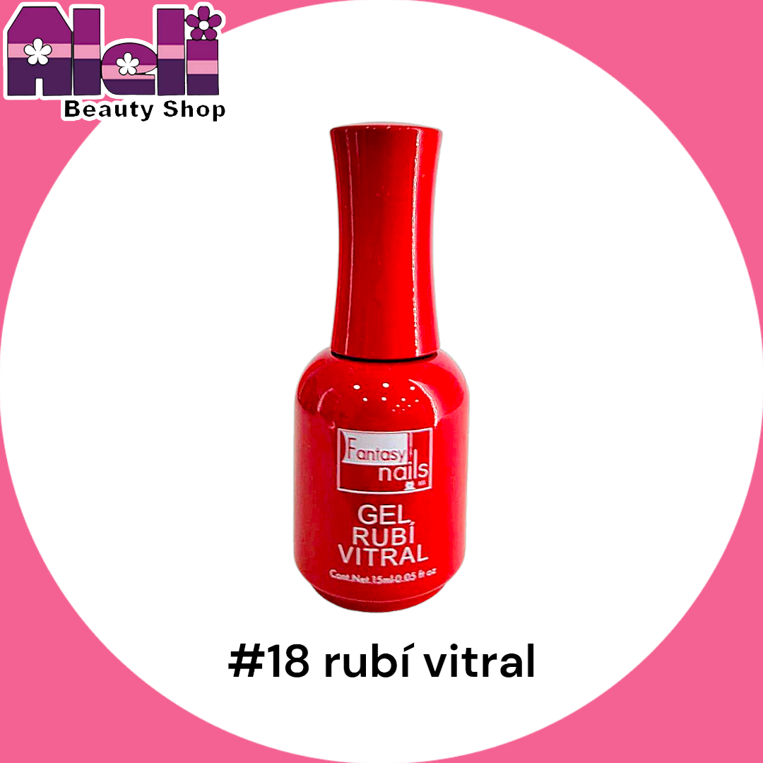 Gel UV #18 rubi vitral Fantasy
