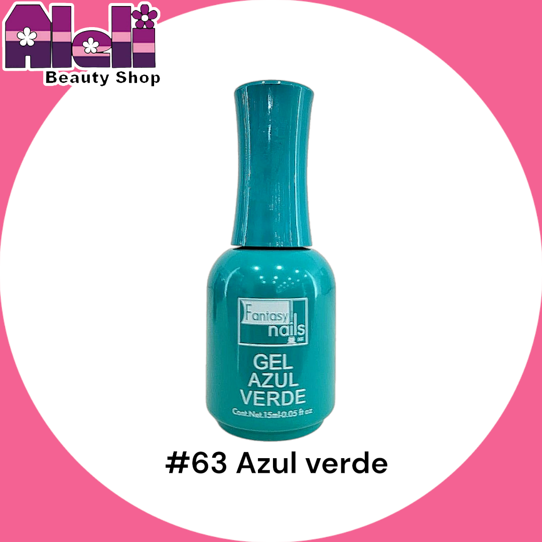 Gel UV #63 azul verde Fantasy
