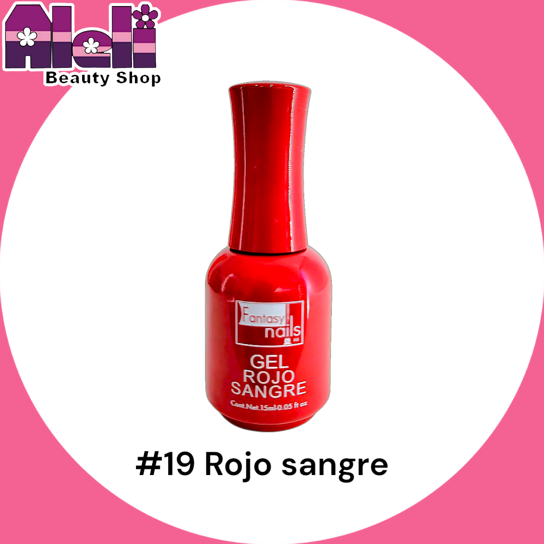 Gel UV #19 rojo sangre Fantasy